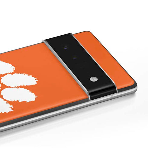 Clemson University Tiger Print Google Pixel 6 Pro Skin